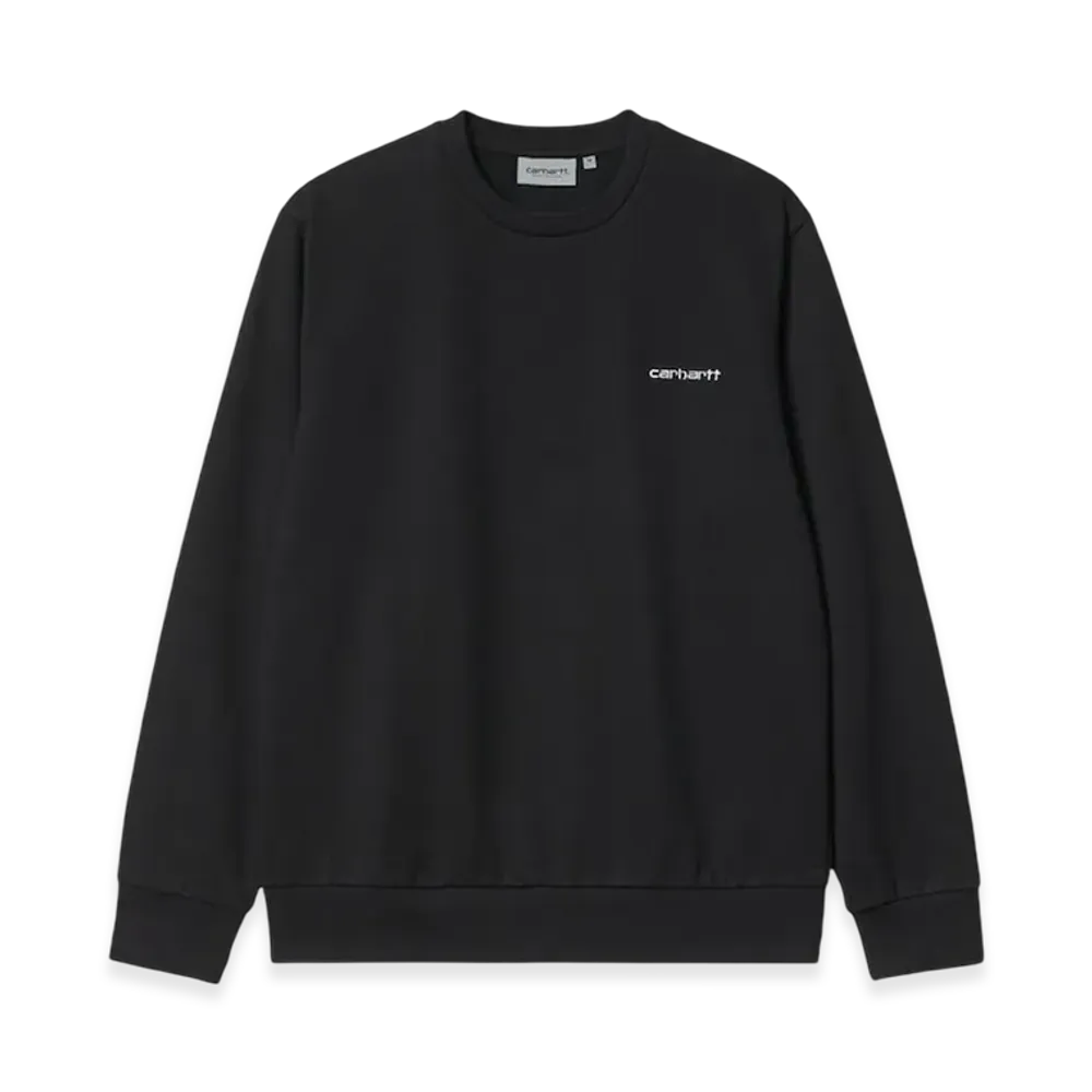 Carhartt WIP Script Embroidery Sweatshirt "Black"