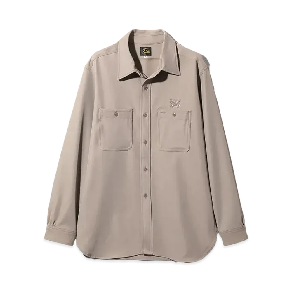 Needles Work Shirt PE/R/PU Cavalry Twill "Beige"