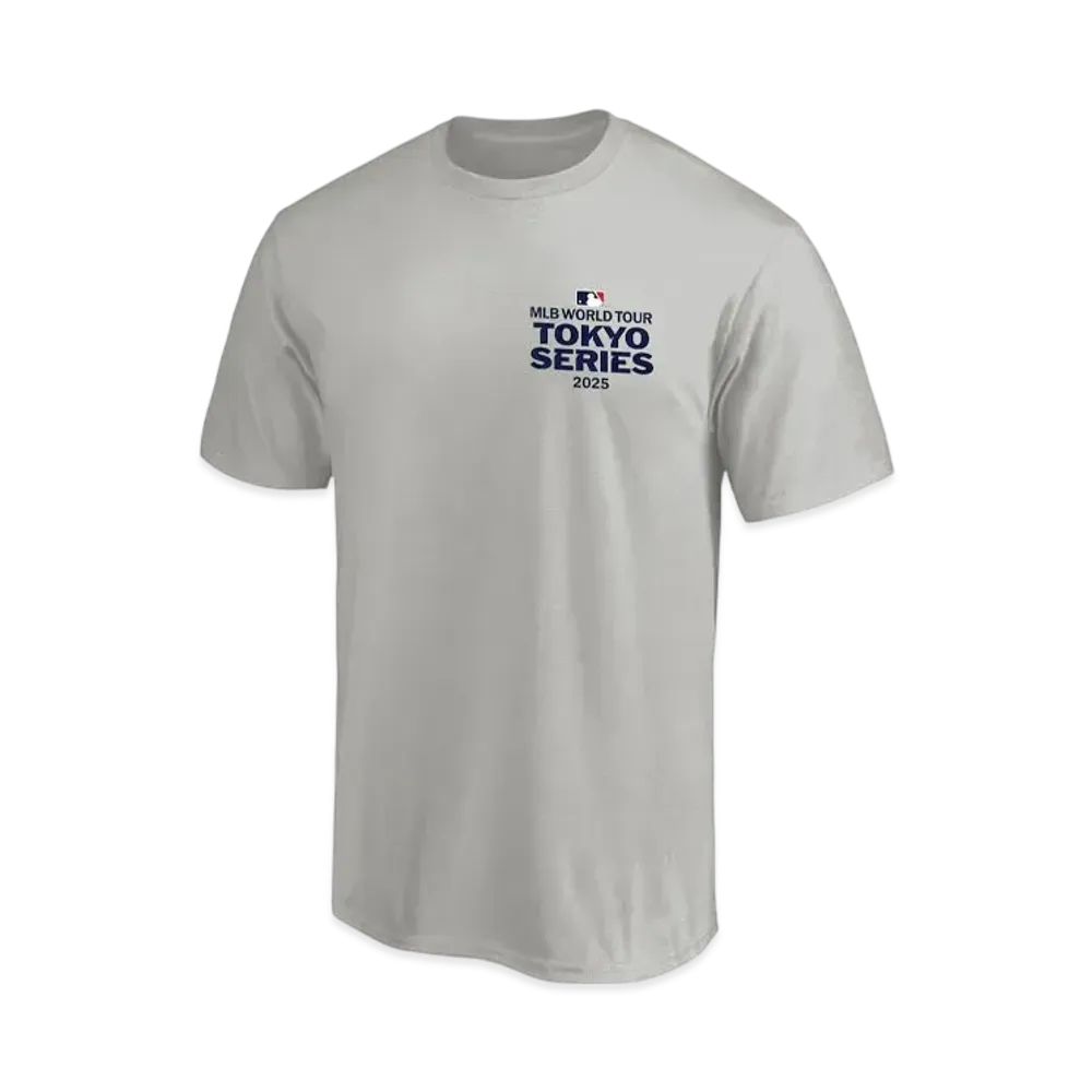 MLB Fanatics MLB Tokyo Series Opening Game Japanese Letter T-Shirt "Oatmeal"