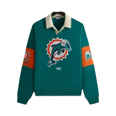 Kith & '47 For The NFL: Dolphins Nelson Collared Pullover "Center"