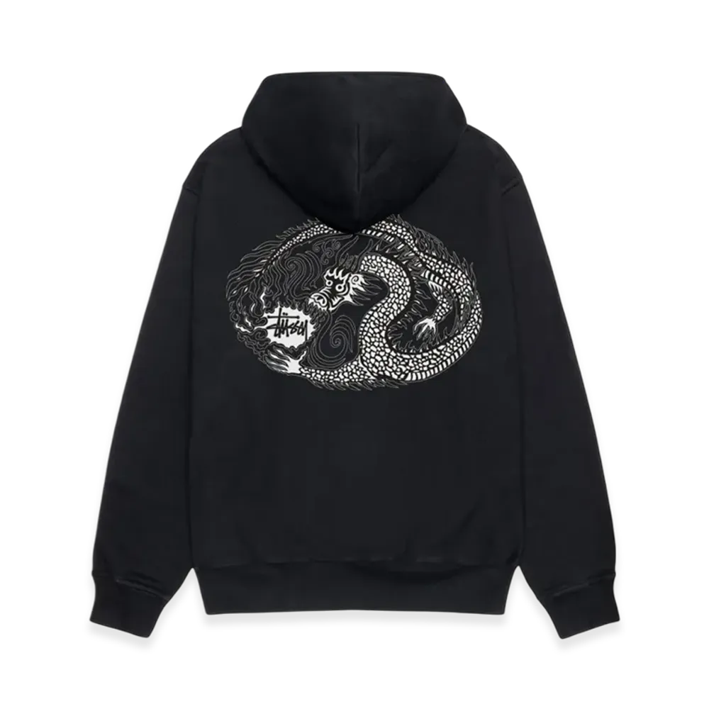 Stussy Mosaic Dragon Hoodie Pigment Dyed "Black"