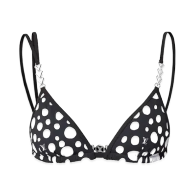 Louis Vuitton x Yayoi Kusama Infinity Dots Bikini Top "Noir"