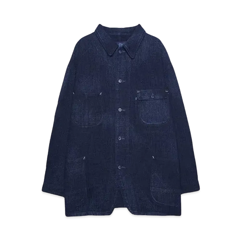 PORTER CLASSIC NEW SASHIKO LIGHT COVERALL JACKET "BLUE"