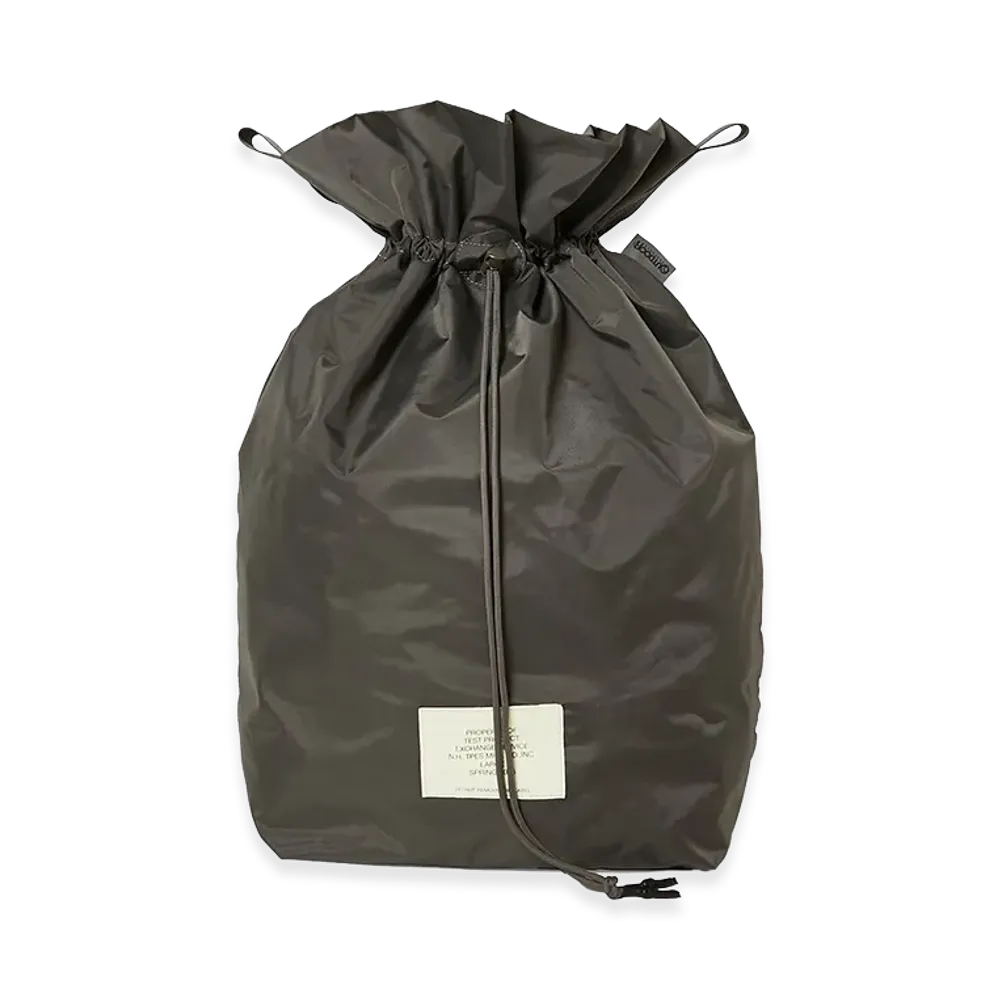 N.HOOLYWOOD TEST PRODUCT EXCHANGE SERVICE N.Hoolywood Tpes × Outdoor Products / Drawstring Bag(Large) "Charcoal"