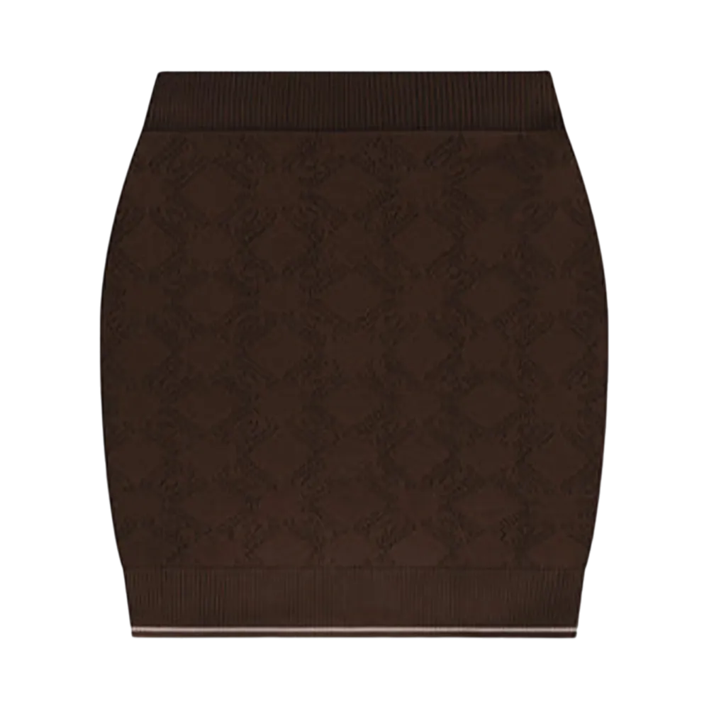 AMIRI Women's Ma Quad Mini Skirt "Brown"
