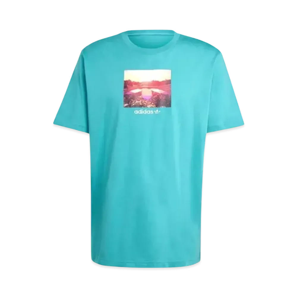 adidas Sunset Graphic T-shirt "Blue"