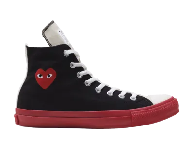 PLAY COMME des GARCONS × Converse Chuck Taylor High "Black"