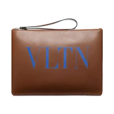 Valentino VLTN Clutch Bag "Brown"
