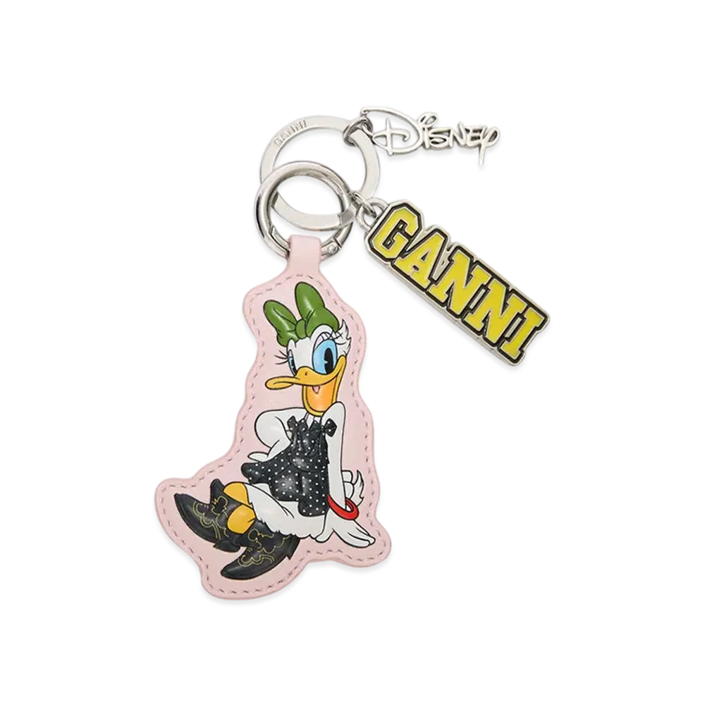 GANNI x Disney Daisy Duck Pink Keyring "Chalk Pink"