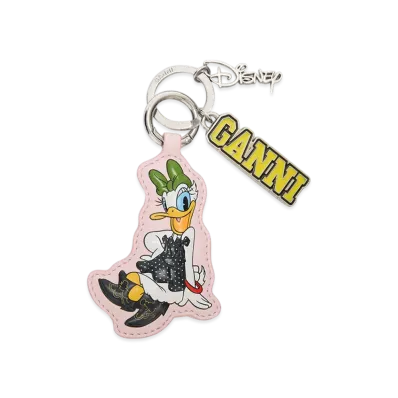 GANNI x Disney Daisy Duck Pink Keyring "Chalk Pink"