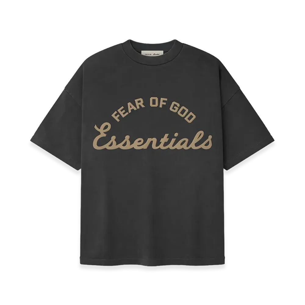 FEAR OF GOD ESSENTIALS Training 90s Short Sleeve Tee "Faded Iron Grey"