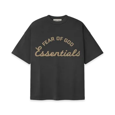 FEAR OF GOD ESSENTIALS Training 90s Short Sleeve Tee "Faded Iron Grey"