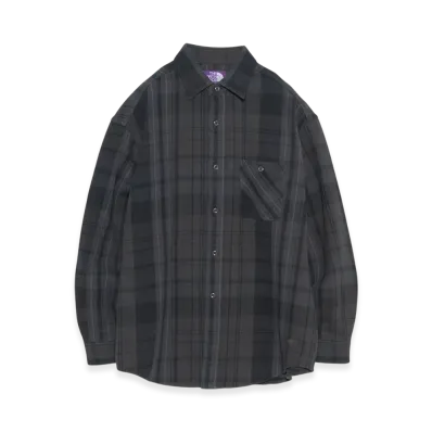 The North Face Purple Label Flannel Plaid Field Shirt "Asphalt Gray"
