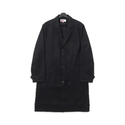 Supreme x COMME des GARCONS SHIRT Wool blend Overcoat "Black"