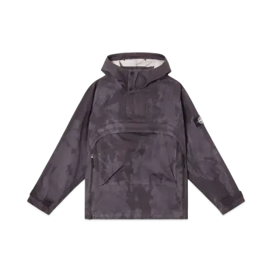 Stone Island 4100023 Raso Gommato 3L Laser Camo "Lead Gray"