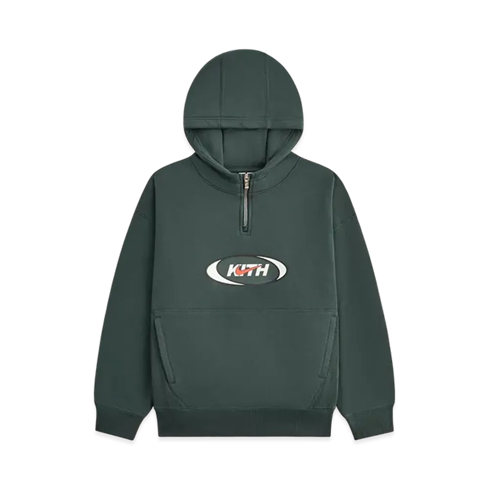 Kith x Nike Kids Quarter Zip Hoodie "Black Spruce"