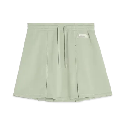 Maison Kitsune Flash Fox Mini Pleats Skirt "Court Green"