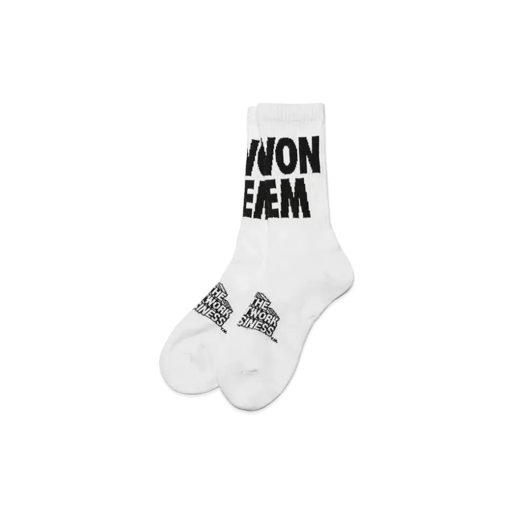 THE NETWORK BUSINESS WON`EM Socks "White" TNBA002-WHT