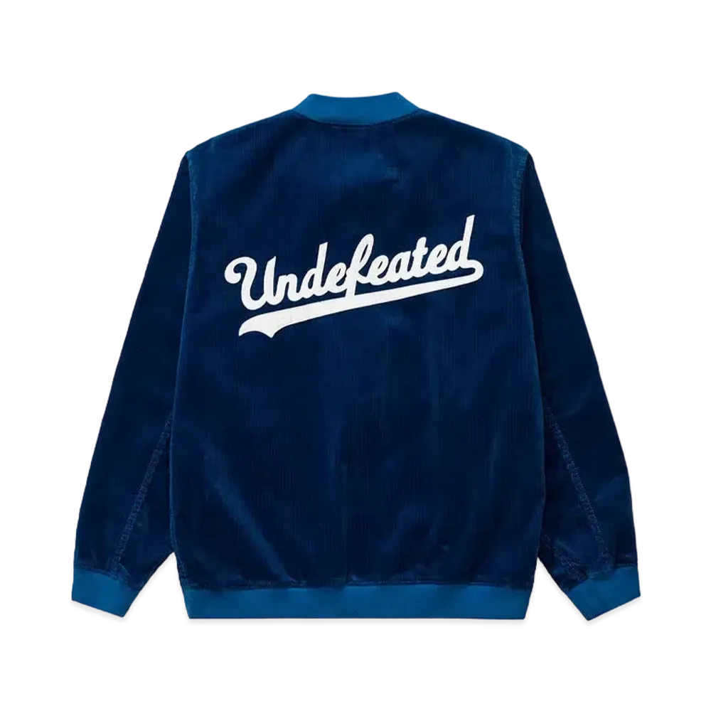 UNDEFEATED CORD BASEBALL JACKET - 40049 "Blue"