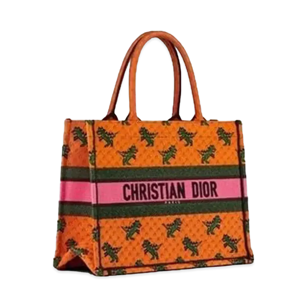 Dior Small Dior Book Tote "Orange"
