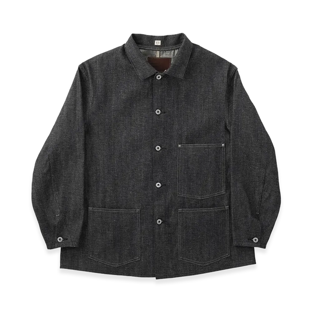 T.T Taiga Takahashi LOT.708 Denim Coverall Jacket C.1940's "Raw Indigo"