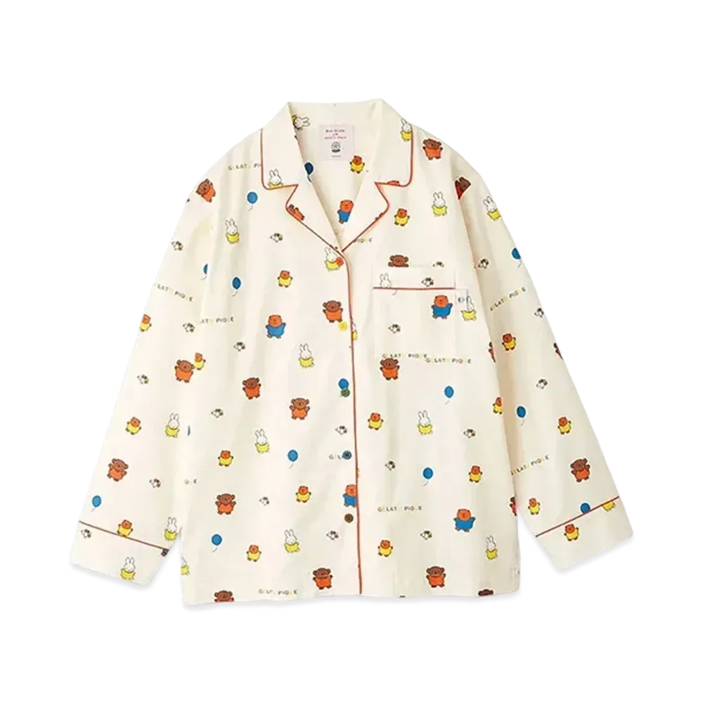 GELATO PIQUE x Dick Bruna All-Over Print Neru Shirt "Cream"
