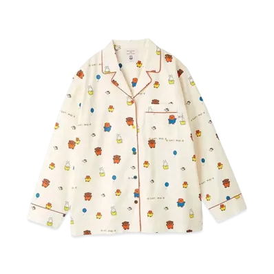 GELATO PIQUE x Dick Bruna All-Over Print Neru Shirt "Cream"
