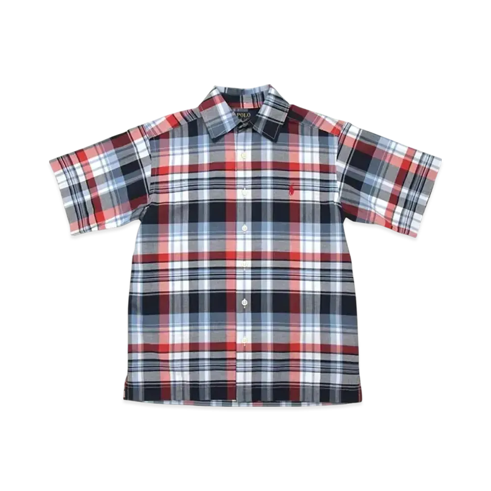 Polo Ralph Lauren Kids Cotton S/S Shirt "Navy/Red"