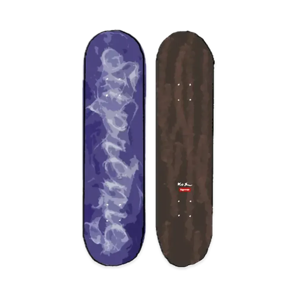 Supreme Smoke Skateboard "Purple"