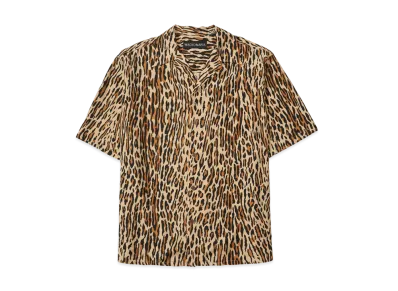 WACKO MARIA Leopard Hawaiian Shirt "Brown"