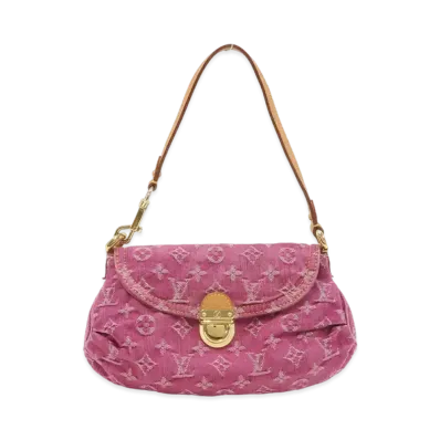 Louis Vuitton Mini Pretty Monogram Denim "Fuchsia"