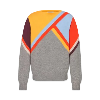 Dior Sweater Cashmere Intarsia "Multicolor"