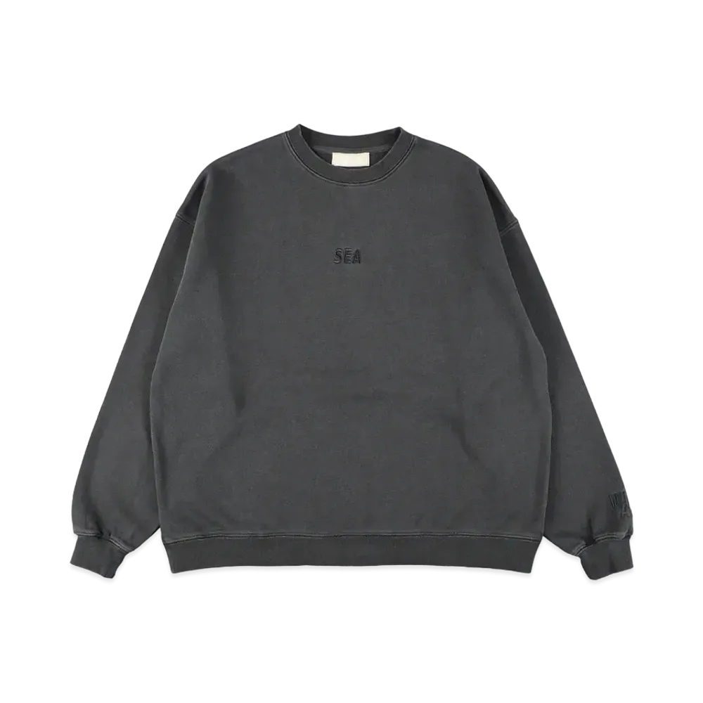WIND AND SEA ESS Pigment Crewneck Sweatshirt "Black"