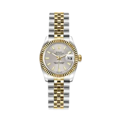 ROLEX Lady-Datejust "Silver/Stainless Steel/Yellow Gold"