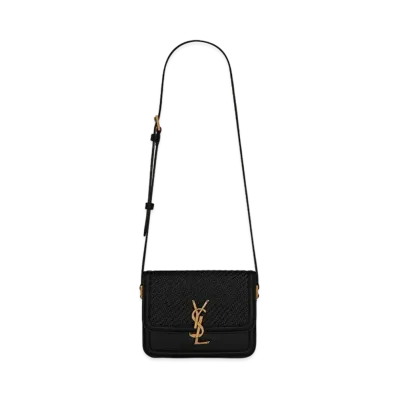 Saint Laurent Solferino Small Satchel In Smooth Leather "Black"