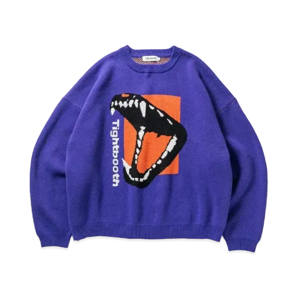TIGHTBOOTH Bite Knit Sweater "Purple"