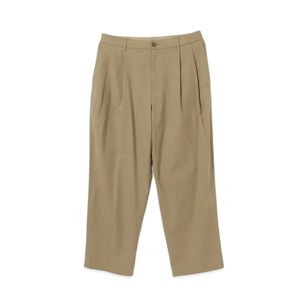 BEAMS Dungarees 2 Pleat Slacks "Beige"