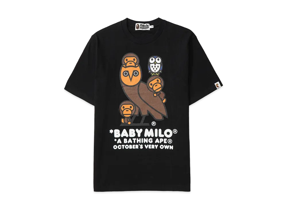 A BATHING APE X OVO BABY MILO TEE "Black"