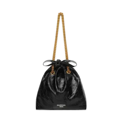 BALENCIAGA Crush Small Tote Bag "Black"
