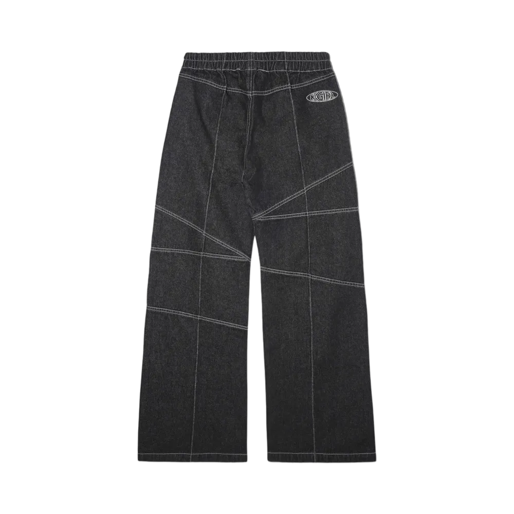X-Girl Contrast Stitch Easy Pants "Black"
