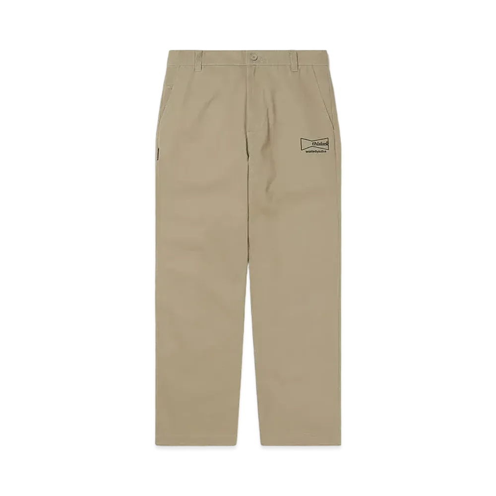 Wasted Youth x thisisneverthat WORK PANTS "Beige" / VERDY