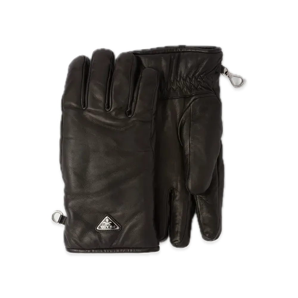PRADA Nappa Leather Gloves "Black"