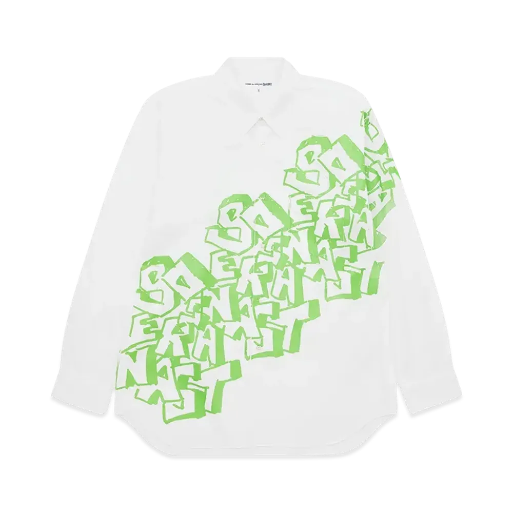 COMME des GARCONS SHIRT x ASAP Nast Graffiti Shirt "White"