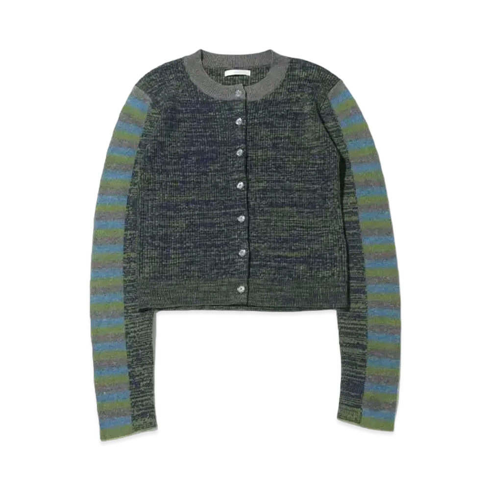atmos pink Colorful Tight Cardigan "Green"