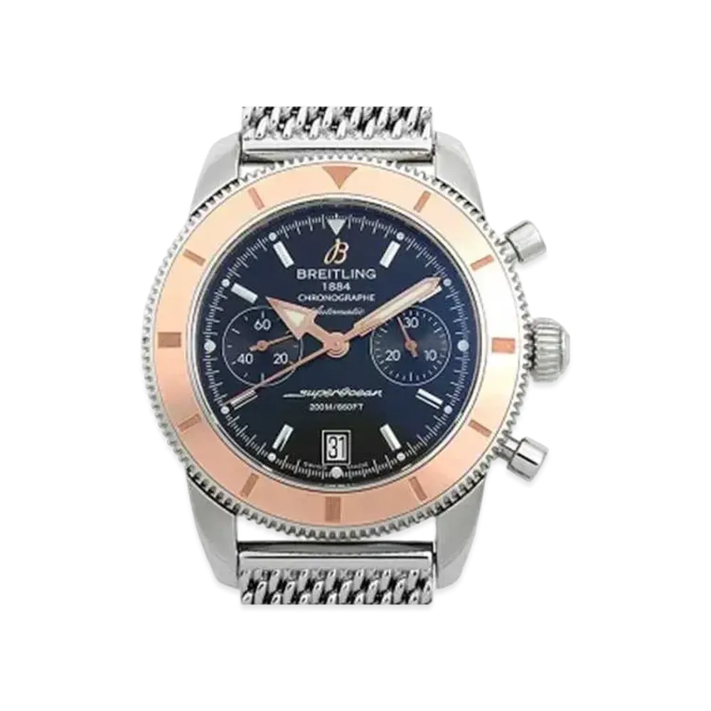 Breitling Superocean Heritage Chronograph 44 "Black/Rose Gold/Stainless Steel"