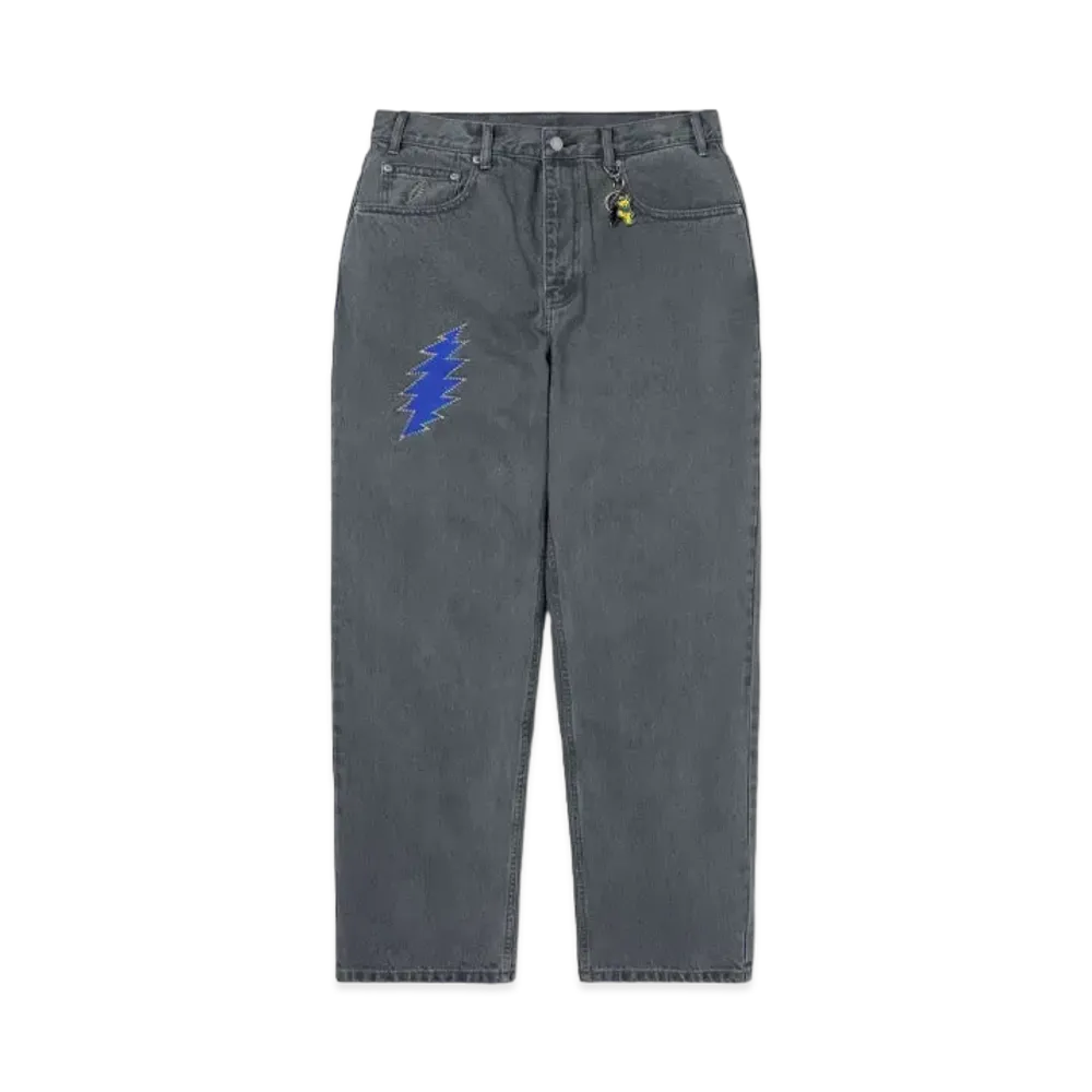 thisisneverthat x Grateful Dead Lightning Relaxed Jeans "Dusty Blue"