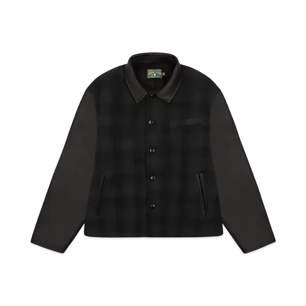 DENIM TEARS Black and Green Tartan Jacket "Black"