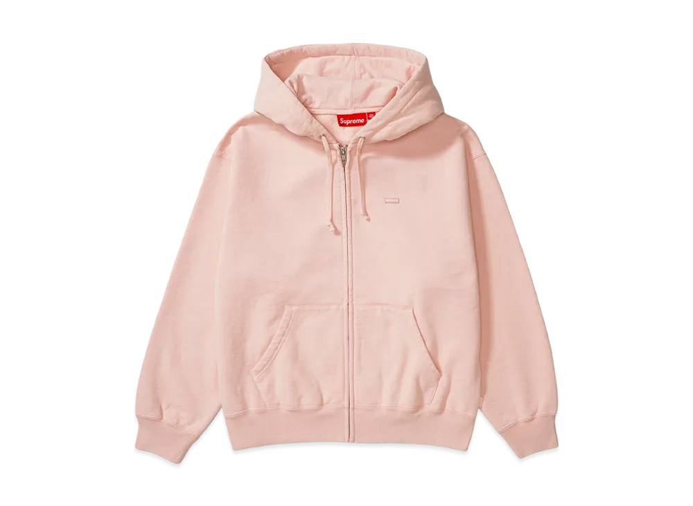 Supreme Small Box Zip Up Hooded Sweatshirt "Light Pink"
