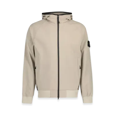 Stone Island 40927 Light Soft Shell-R E.Dye Technology Recycled Polyester Hooded Jacket - 23SS "Dove Grey"