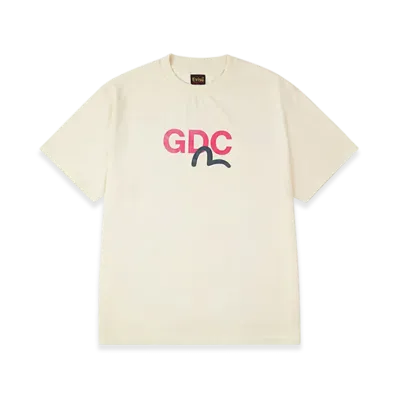 GDC x EVISU Dirty Washed Logo Tee "White"